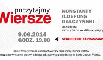Ostatnie w tym sezonie spotkanie z cyklu POCZYTAJMY WIERSZE