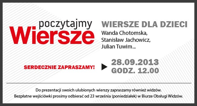 Poczytajmy wiersze – wiersze dla dzieci