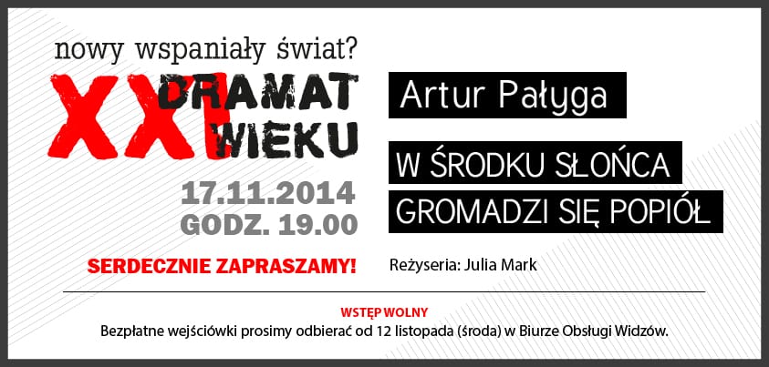 Kolejne spotkanie z cyklu Dramat XXI wieku – Nowy Wspaniały Świat?