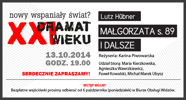 Dramat Europejski XXI wieku – „Nowy Wspaniały Świta”?