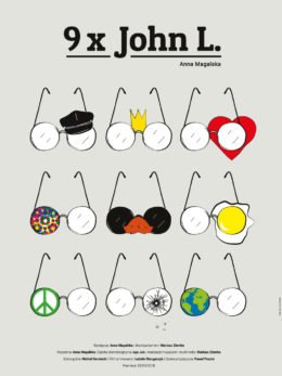 Plakat spektaklu: 9 x John L.