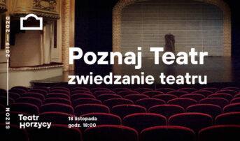 Poznaj Teatr – zwiedzanie teatru dla widzów indywidualnych