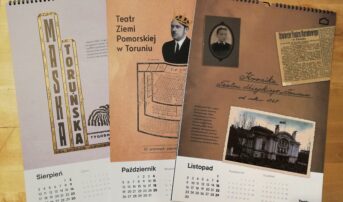 Kalendarz z okazji stulecia teatru polskiego w Toruniu