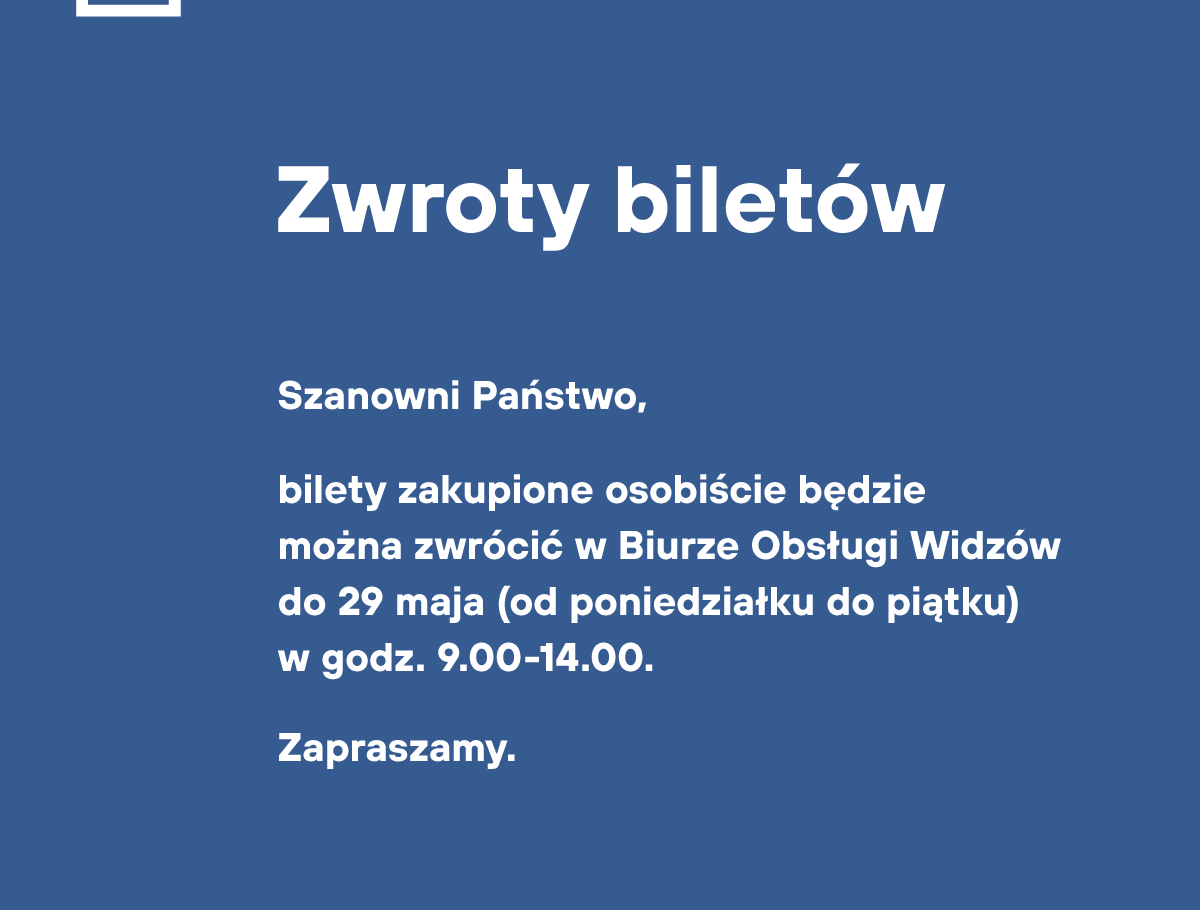 Informacja o zwrotach biletów