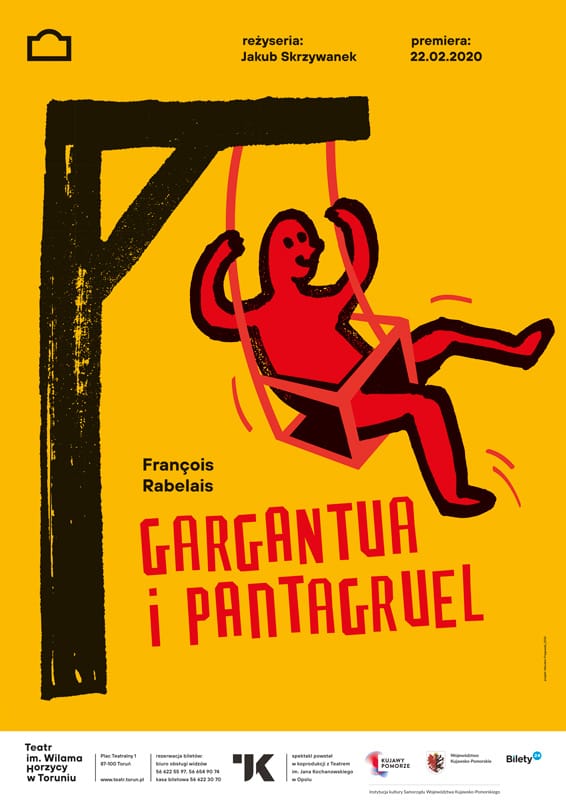 Plakat spektaklu: Gargantua i Pantagruel