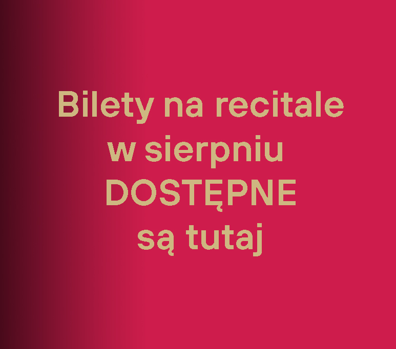 Bilety na recitale jeszcze w starym systemie