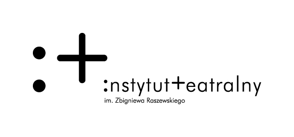 logo | instytut teatralny im. Zbigniewa Raszewskiego | logo składa się z dwukropka i plusa