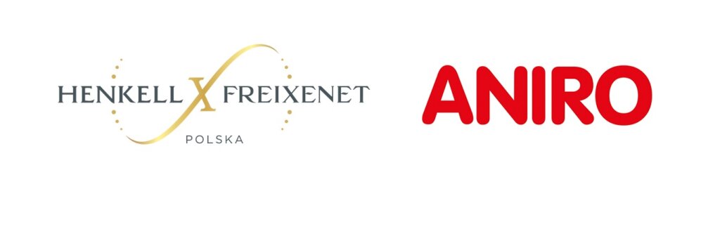 Loga dwóch firm. Po lewej - Henkell Freixenet Polska, po prawej - Aniro