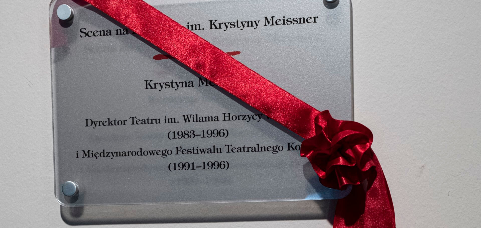12 czerwca odbyła się uroczystość nadania Scenie na Zapleczu imienia Krystyny Meissner