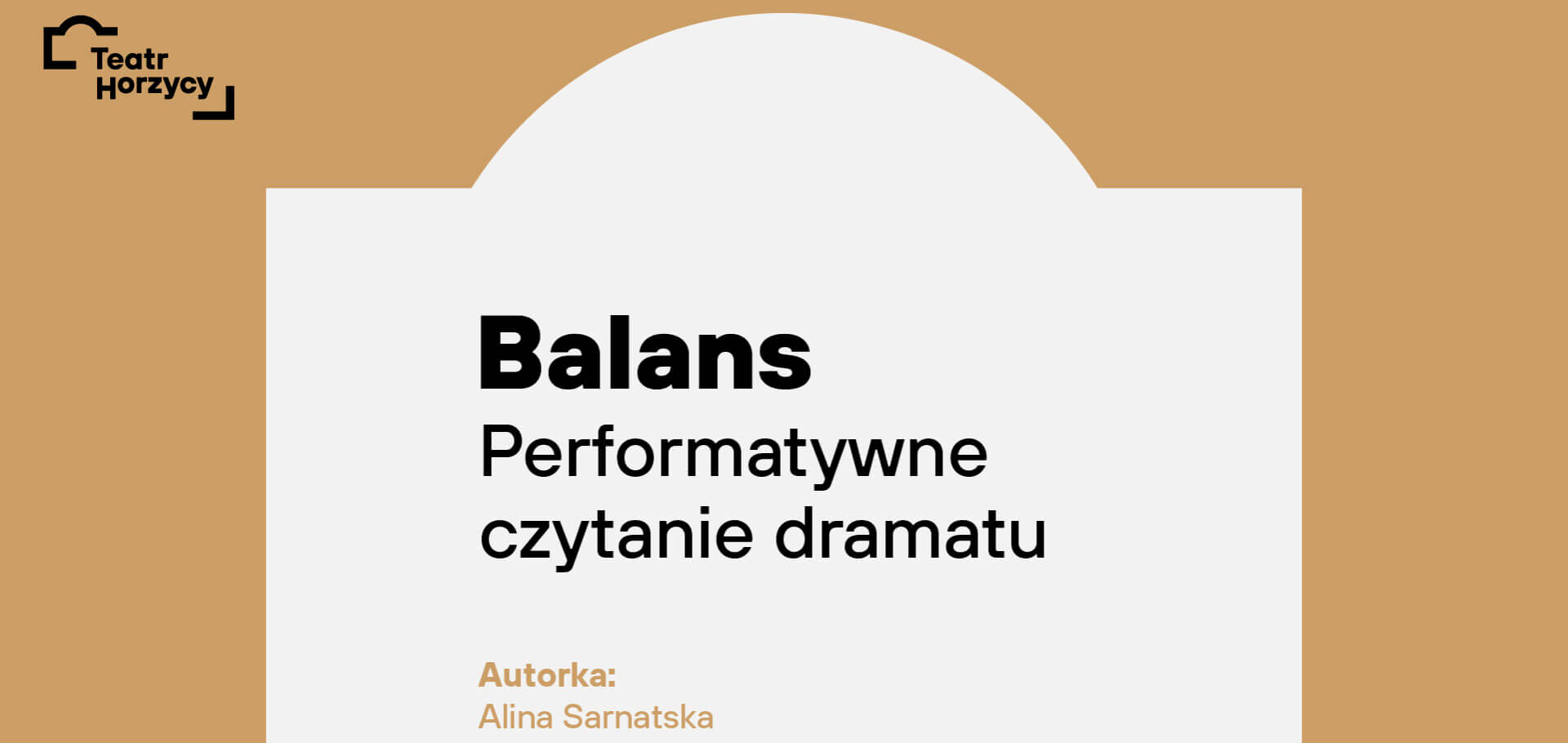 Balans | czytanie dramatu
