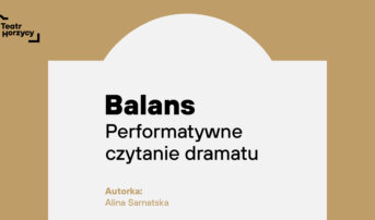 Balans | czytanie dramatu